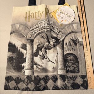 Harry Potter and the Sorcerer's Stone Out of Print Tote Bag Canvas Book Cover